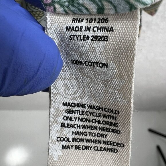 Soft Surroundings XL Womens Sky Blue Paisley Pleated Tabitha Tunic Boho Peasant - Picture 13 of 15